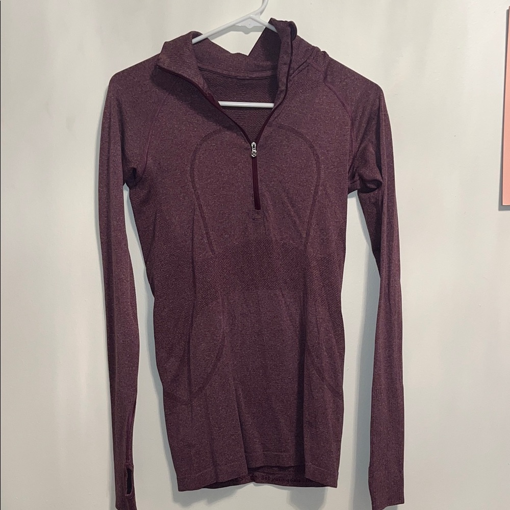 Lululemon Athletica Burgundy Half-Zip